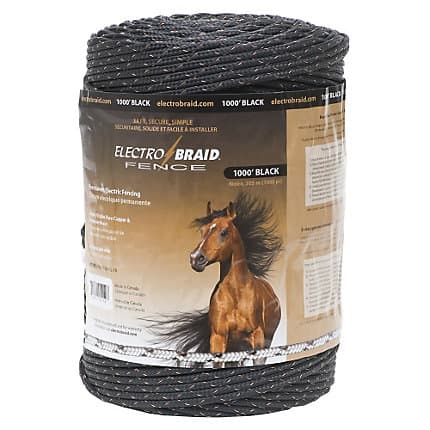 Electrobraid Fence 1000 Foot Reel Black